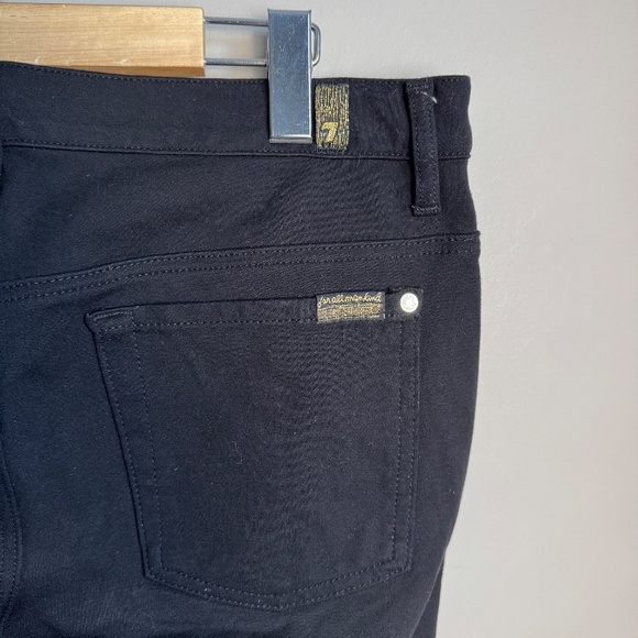 7 For All Mankind Women's 32 Jegging Jeans Black Stretch Summer Festival Casual - Picture 7 of 14